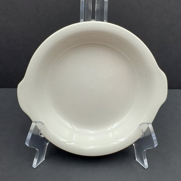 Hall 513 Round Au Gratin Dish Small Baking Dish Ivory Baker with Handles - Picture 2 of 6